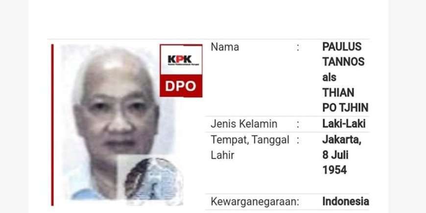 KPK Tangkap Buron Kasus Korupsi e-KTP Paulus Tannos!