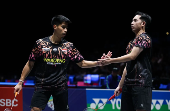 Indonesia Kunci Satu Tiket Final All England dari Ganda Putra