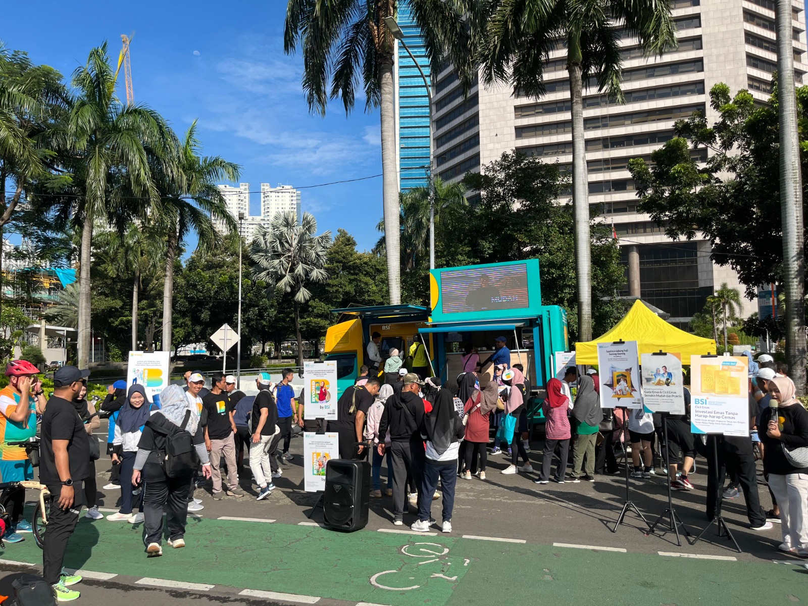 (FOTO) BYOND Mobility BSI Jadi Magnet Transaksi Digital di Tengah Car Free Day