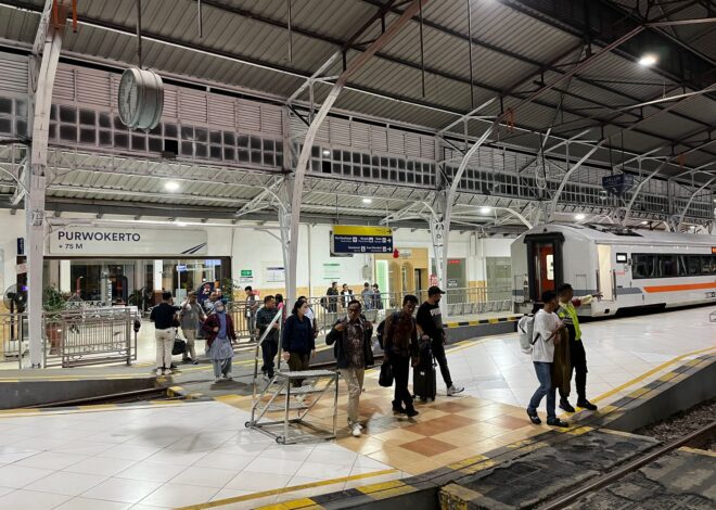 Volume Penumpang Turun di Wilayah Daop 5 Purwokerto Mengalami Peningkatan Saat Libur Panjang